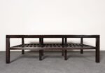 Vintage Ebonized Wood and Vitrolite Glass Coffee Table by Van Keppel and Green - Image 17