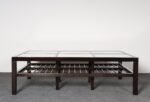 Vintage Ebonized Wood and Vitrolite Glass Coffee Table by Van Keppel and Green - Image 16