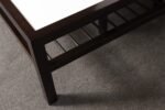 Vintage Ebonized Wood and Vitrolite Glass Coffee Table by Van Keppel and Green - Image 27