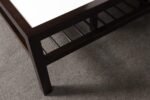 Vintage Ebonized Wood and Vitrolite Glass Coffee Table by Van Keppel and Green - Image 27