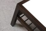 Vintage Ebonized Wood and Vitrolite Glass Coffee Table by Van Keppel and Green - Image 26