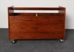Norwegian Rosewood Magazine Rack / Record LP Caddy by Rolf Hesland for Bruksbo - Image 7