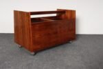 Norwegian Rosewood Magazine Rack / Record LP Caddy by Rolf Hesland for Bruksbo - Image 4