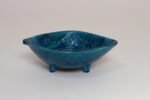 Italian Rimini Blu Glazed Leaf-Form Ceramic Vide Poche by Aldo Londi for Bitossi - Image 8