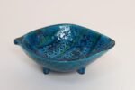 Italian Rimini Blu Glazed Leaf-Form Ceramic Vide Poche by Aldo Londi for Bitossi - Image 10