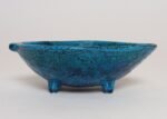 Italian Rimini Blu Glazed Leaf-Form Ceramic Vide Poche by Aldo Londi for Bitossi - Image 3