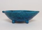Italian Rimini Blu Glazed Leaf-Form Ceramic Vide Poche by Aldo Londi for Bitossi - Image 3