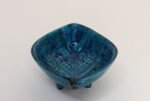 Italian Rimini Blu Glazed Leaf-Form Ceramic Vide Poche by Aldo Londi for Bitossi - Image 6