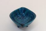 Italian Rimini Blu Glazed Leaf-Form Ceramic Vide Poche by Aldo Londi for Bitossi - Image 6