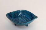 Italian Rimini Blu Glazed Leaf-Form Ceramic Vide Poche by Aldo Londi for Bitossi - Image 9