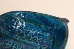 Italian Rimini Blu Glazed Leaf-Form Ceramic Vide Poche by Aldo Londi for Bitossi - Image 19