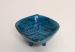Italian Rimini Blu Glazed Leaf-Form Ceramic Vide Poche by Aldo Londi for Bitossi - Image 7