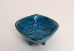 Italian Rimini Blu Glazed Leaf-Form Ceramic Vide Poche by Aldo Londi for Bitossi - Image 7