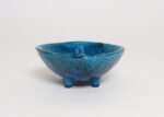 Italian Rimini Blu Glazed Leaf-Form Ceramic Vide Poche by Aldo Londi for Bitossi - Image 5