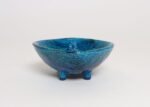 Italian Rimini Blu Glazed Leaf-Form Ceramic Vide Poche by Aldo Londi for Bitossi - Image 5