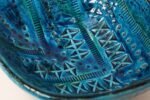 Italian Rimini Blu Glazed Leaf-Form Ceramic Vide Poche by Aldo Londi for Bitossi - Image 17
