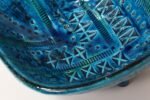 Italian Rimini Blu Glazed Leaf-Form Ceramic Vide Poche by Aldo Londi for Bitossi - Image 16