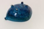 Italian Rimini Blu Glazed Leaf-Form Ceramic Vide Poche by Aldo Londi for Bitossi - Image 12