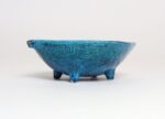 Italian Rimini Blu Glazed Leaf-Form Ceramic Vide Poche by Aldo Londi for Bitossi - Image 2