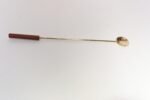 Italian Modern Brass-Plated Steel and Teak Cocktail Pitcher and Stirrer/Spoon - Image 27