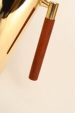 Italian Modern Brass-Plated Steel and Teak Cocktail Pitcher and Stirrer/Spoon - Image 25