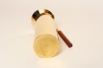 Italian Modern Brass-Plated Steel and Teak Cocktail Pitcher and Stirrer/Spoon - Image 12