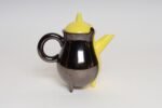 Vintage Vallauris Two Tone Gray and Yellow Ceramic Teapot by Auguste Lucchesi - Image 7