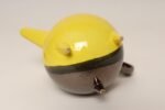 Vintage Vallauris Two Tone Gray and Yellow Ceramic Teapot by Auguste Lucchesi - Image 11