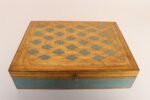 Large Vintage Italian Florentine Baroque Turquoise and Gilt-Wood Jewelry Box - Image 2