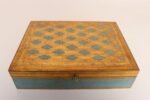 Large Vintage Italian Florentine Baroque Turquoise and Gilt-Wood Jewelry Box - Image 2