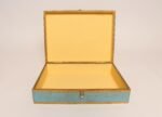 Large Vintage Italian Florentine Baroque Turquoise and Gilt-Wood Jewelry Box - Image 7