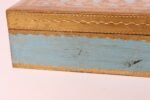 Large Vintage Italian Florentine Baroque Turquoise and Gilt-Wood Jewelry Box - Image 11