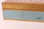 Large Vintage Italian Florentine Baroque Turquoise and Gilt-Wood Jewelry Box - Image 11