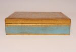 Large Vintage Italian Florentine Baroque Turquoise and Gilt-Wood Jewelry Box - Image 4