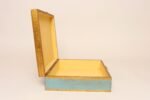 Large Vintage Italian Florentine Baroque Turquoise and Gilt-Wood Jewelry Box - Image 6