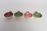 Set of Four Vintage Green and Pink Ceramic Ramekins/Ashtrays by Charles Wilton - Image 7