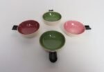 Set of Four Vintage Green and Pink Ceramic Ramekins/Ashtrays by Charles Wilton - Image 13