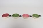 Set of Four Vintage Green and Pink Ceramic Ramekins/Ashtrays by Charles Wilton - Image 9