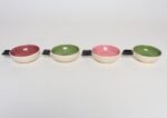 Set of Four Vintage Green and Pink Ceramic Ramekins/Ashtrays by Charles Wilton - Image 11