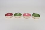 Set of Four Vintage Green and Pink Ceramic Ramekins/Ashtrays by Charles Wilton - Image 8