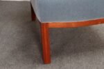 Pair of Mahogany and Blue Mohair Slipper Chairs by Edward Wormley for Dunbar - Image 17