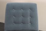 Pair of Mahogany and Blue Mohair Slipper Chairs by Edward Wormley for Dunbar - Image 21
