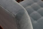 Pair of Mahogany and Blue Mohair Slipper Chairs by Edward Wormley for Dunbar - Image 24