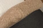 Pair of Italian Modernist High Back Lounge Chairs in Two-Tone Bouclé and Walnut - Image 36
