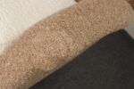 Pair of Italian Modernist High Back Lounge Chairs in Two-Tone Bouclé and Walnut - Image 36