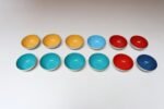Set of Twelve Small Danish Modern Enamel and Brushed Aluminum Snack Bowls - Image 5
