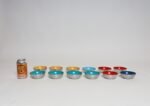 Set of Twelve Small Danish Modern Enamel and Brushed Aluminum Snack Bowls - Image 10