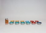Set of Twelve Small Danish Modern Enamel and Brushed Aluminum Snack Bowls - Image 10