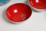 Set of Twelve Small Danish Modern Enamel and Brushed Aluminum Snack Bowls - Image 18