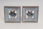 Vintage Deco Folk Art Painted Wood and Wheeling Ceramic Tile "Pegasus" Bookend - Image 2